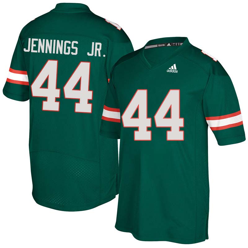 Adidas Miami Hurricanes #44 Bradley Jennings Jr. College Football Jerseys Sale-Green - Click Image to Close